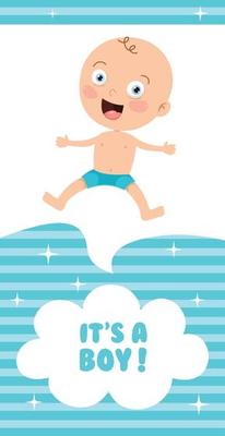 Greeting Invitation Card For Baby Shower Event