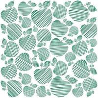 Abstract Green Apple Pattern Design vector