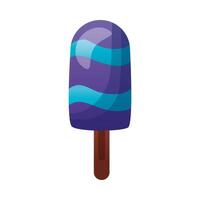 Isolated ice cream with stick vector design