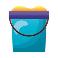 summer sand bucket vector design