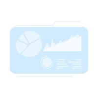 reality virtual tech display interactive template vector