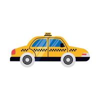 diseño de vector de coche de taxi aislado