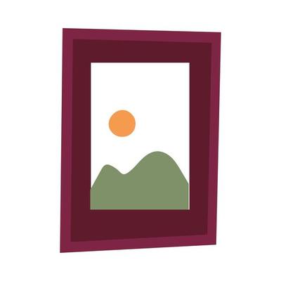 Isolated home frame vector design