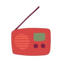 diseño de vector de radio retro aislado