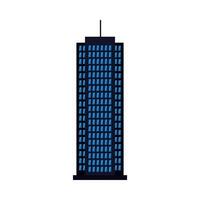 Isolated city building vector design