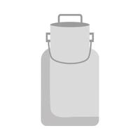 Isolated farm milk can vector design