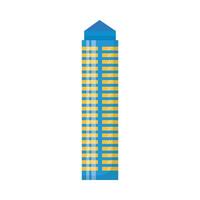 Isolated city building vector design