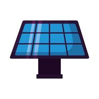 Isolated solar panel vector design