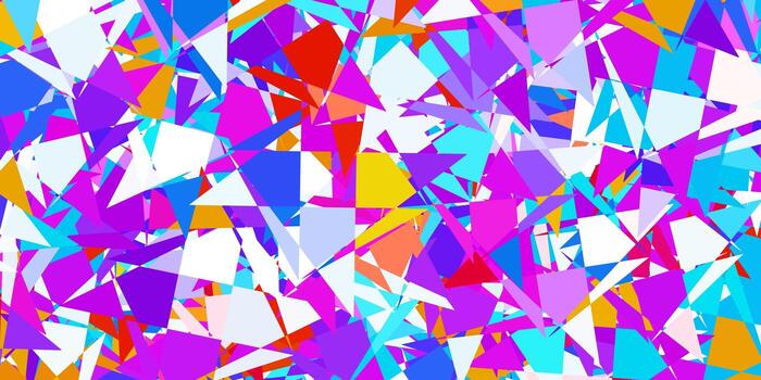 Light blue red vector pattern with polygonal shapes