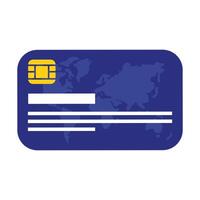 Isolated credit card vector design