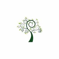 Root Of The Tree logo illustration - Modern Template Vector silhouette of a tree