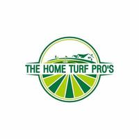 Circle emblem logo for Home Golf Green vector