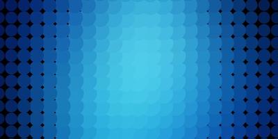 Dark BLUE vector background with circles