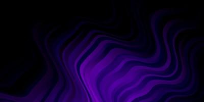 Dark Purple vector background with bent lines