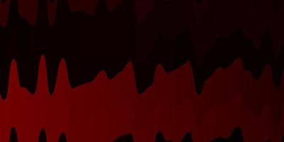 Dark Red vector background with curved lines