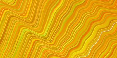 Light Yellow vector background with wry lines