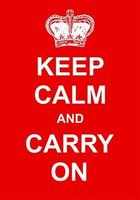 Keep Calm and Carry On Poster vector