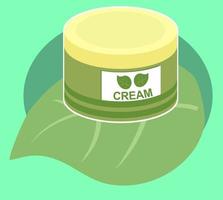Jar of Moisturizing Cream vector