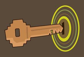 Key in the Keyhole vector