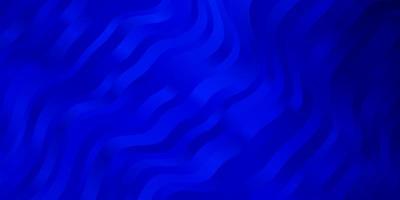 patrón de vector azul oscuro con curvas