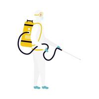 Man with protective suit vector design
