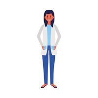 Female doctor with uniform vector design