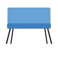 Isolated blue couch vector design