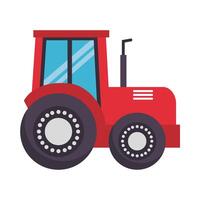 diseño de vector de tractor de granja aislada