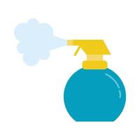 Isolated spray bottle with smoke vector design