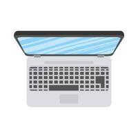 laptop computer portable device icon vector