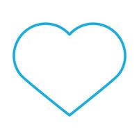 heart love line style icon vector