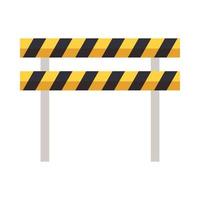 Isolated construction barrier vector design