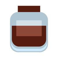 Isolated coffee jar vector design