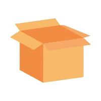 box carton packing isolated icon vector