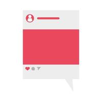 speech bubble social media icon vector