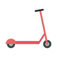 diseño de vector de scooter rojo aislado