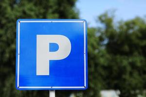 European parking sign photo