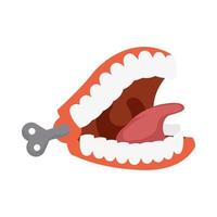 funny mouth fools day accessory vector