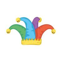 jester hat fools day accessory vector