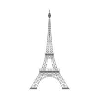 diseño de vector de torre eiffel de francia