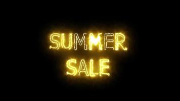 summer sale solar mark glow end offset 2 second for banner and advertise video