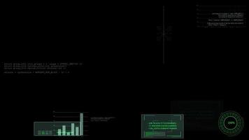 herb survival in dry land and AI analysis scan graph bar meter and information video