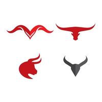 Bull head logo images vector