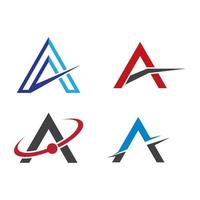 Letter a logo images vector