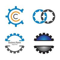 Gear logo images vector