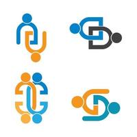 imagenes de trabajo en equipo vector