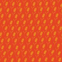 Seamless pattern with whole grain seeds organic, natural background vector