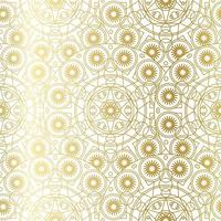 Golden Luxury Art Mandala Boho Seamless Pattern vector