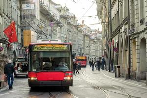 Tranvía eléctrico de Berna, Suiza foto