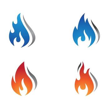 flame icon fire vector design